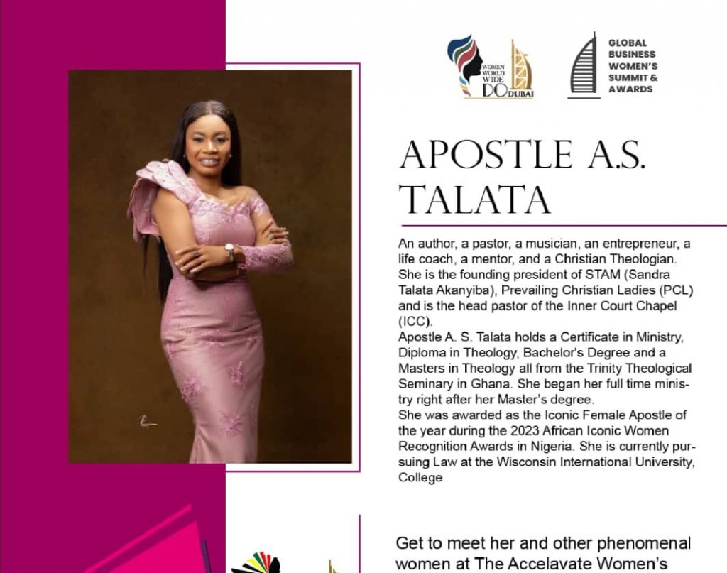 Apst A.S Talata Honored at Women Accelevate Recognition Awards 2024